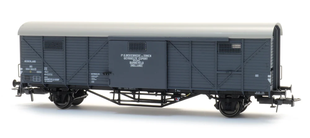 Artitec 20.312.02 - H0 - Gedeckter Güterwagen Hongaar 'Hühnerwagen', NS, Ep. III